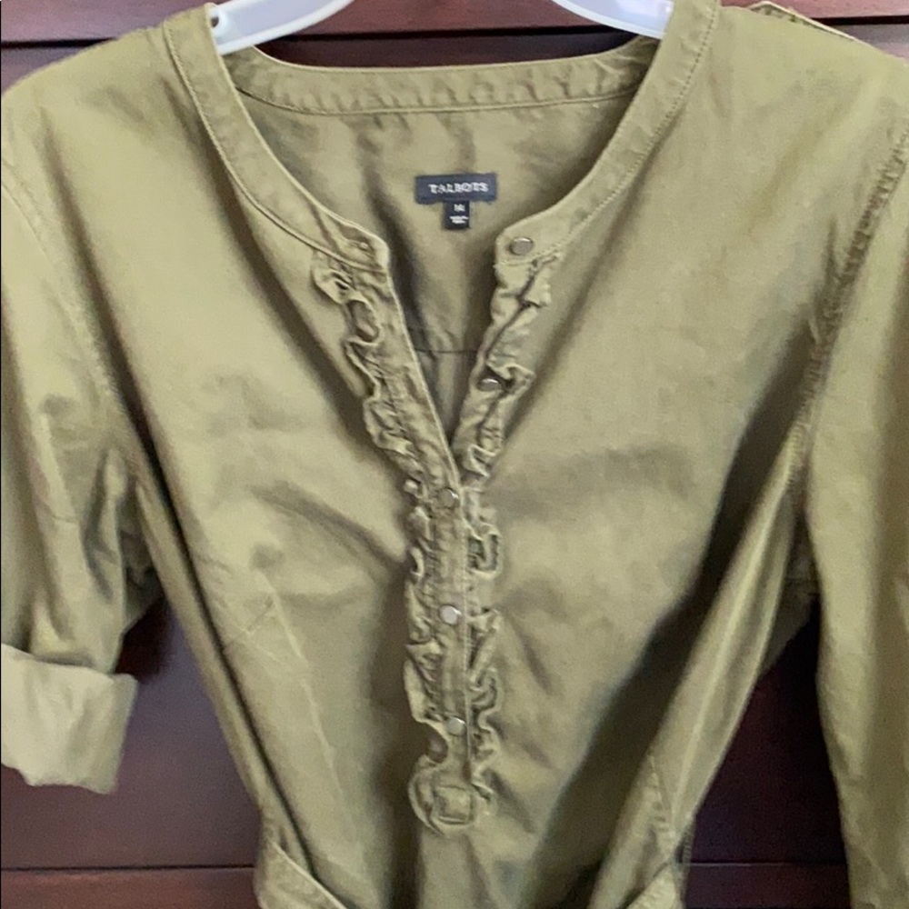 Talbots Olive Denim Dress